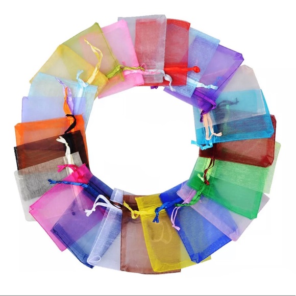 20 pc assorted organza thank you/ jewelry baggies - Picture 1 of 7